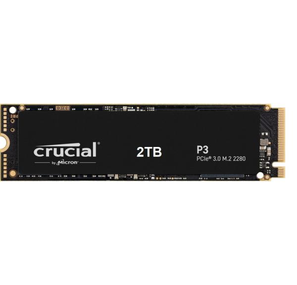 2TB Crucial P3 M.2 2280 NVMe PCIe 3.0 interne SSD – schnelle Lesegeschwindigkeit & zuverlässiger Speicher für PC & Notebook